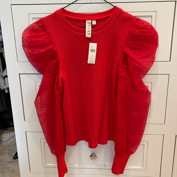 Anthropologie Dolan puff sleeve top NWT - Picture 1 of 5